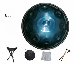 Tambour à langue en acier inoxydable <span class=keywords><strong>de</strong></span> 22 pouces, 9 notes, <span class=keywords><strong>instrument</strong></span> <span class=keywords><strong>de</strong></span> <span class=keywords><strong>musique</strong></span> fait main avec sac et support pour tambour à main - Product Image 3