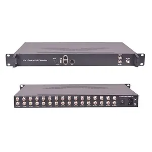 16 dvb-c/T/S，ATSC，isdb-t可选FTA调谐器输入8通道DVB-T调制器数字调制器