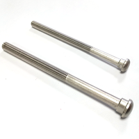 Boulons de rail non standard en acier inoxydable finition brute, tête ovale, grade A2-70 et A4-80, pour voies ferrées