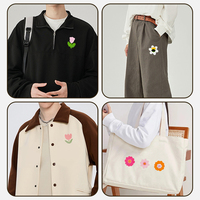 Patchs en chenille personnalisés, mignons et colorés, à coudre ou à thermocoller, pour vêtements, chapeaux, sacs, décoration DIY