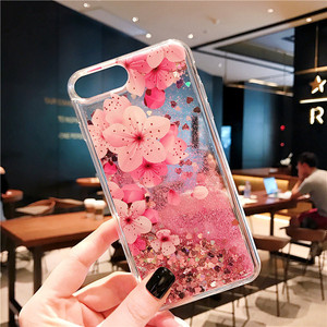 Dành Cho iPhone 14 13 12 11 Pro XS Max XR X XS SE 2020 8 7 6 6S Plus Ốp Điện Thoại Dạng Lỏng Nước Lấp Lánh Hình Chim Hồng Hạc Kỳ Lân Hoa - Product Image 4