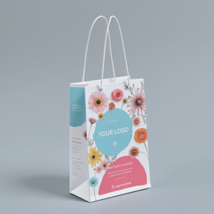 ถุงกระดาษบรรจุภัณฑ์สุดหรู ผลิตตามสั่ง ทำด้วยมือ เป็นมิตรกับสิ่งแวดล้อม พร้อมหูหิ้ว สีขาว/ดำ สำหรับใส่ของขวัญ/ช้อปปิ้ง พร้อมโลโก้ของคุณเอง - Product Image 4