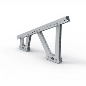 Structure robuste pour panneaux solaires photovoltaïques au sol, système de montage au sol en acier, supports pour charges lourdes - Product Image 1