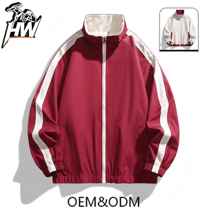 Veste streetwear personnalisée pour homme, grande taille, style vintage, avec logo sur mesure, printemps, enduite, zippée, <span class=keywords><strong>patchwork</strong></span> - Product Image 5
