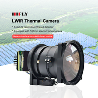 Module de caméra thermique infrarouge LWIR HIFLY à mise au point électrique, objectif 100 mm, réseau 640x512, non refroidi