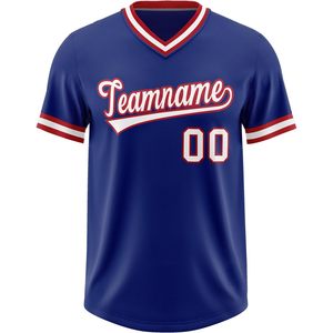 Maillot de baseball personnalisé à col en V unisexe pour adulte, anti-humidité, avec nom d'équipe sublimé, impression 00, vêtements de sport - Product Image 1