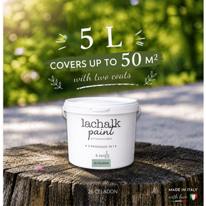 26 เซลาดอน 5 ลิตร ลาชัค วิวัฒนาการของสีชอล์ก จุดที่ชอล์กผสมเรซิน: สีชอล์กเรซินไฮบริด ผลิตในอิตาลี - Product Image 2