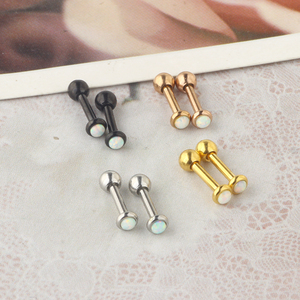 <span class=keywords><strong>Orecchini</strong></span> a bottone ipoallergenici opale per <span class=keywords><strong>donna</strong></span> uomo ragazze dichiarazione cartilagine <span class=keywords><strong>orecchini</strong></span> a elica in <span class=keywords><strong>acciaio</strong></span> <span class=keywords><strong>chirurgico</strong></span> moda 4 colori mix colo - Product Image 5