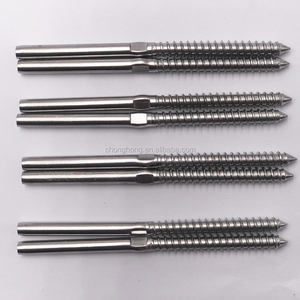 Kit <span class=keywords><strong>de</strong></span> herrajes para barandilla <span class=keywords><strong>de</strong></span> cubierta <span class=keywords><strong>de</strong></span> Cable T316, acero inoxidable, <span class=keywords><strong>cuerda</strong></span> <span class=keywords><strong>de</strong></span> alambre <span class=keywords><strong>de</strong></span> 1/8 ", tornillos <span class=keywords><strong>de</strong></span> arrastre <span class=keywords><strong>de</strong></span> rosca para mano <span class=keywords><strong>izquierda</strong></span> y derecha para poste <span class=keywords><strong>de</strong></span> madera - Product Image 4