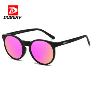DUBERY D225, nuevas gafas de sol de moda con logotipo personalizado, gafas de sol polarizadas con revestimiento de espejo redondo, marco de PC, lentes Tac para conducción deportiva directa - Product Image 2