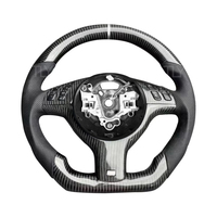 Volant personnalisé pour BMW M3 E46 E39 E53 330ci 325i Volant en fibre de carbone en cuir fait main