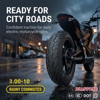 Pneus de moto 3.00-10 sans chambre à air, pneus de 10 pouces pour moto, vélo électrique, usage urbain, faible résistance au roulement, drainage efficace
