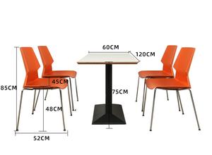 Juego de <span class=keywords><strong>Mesas</strong></span> y Sillas de Plástico Económicas <span class=keywords><strong>para</strong></span> Comedor, Cafetería, Restaurante, Cocina Escolar de Diseño Moderno, Venta al por Mayor - Product Image 4