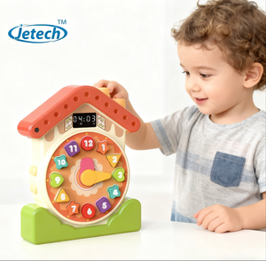 Reloj Educativo Interactivo para Niños con Forma de Animal, Aprendizaje del Tiempo con Preguntas de Colores y Canciones Divertidas - Product Image 1