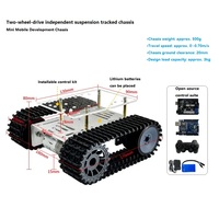 Chasis de Tanque con Orugas WD-T10P UNO R3, Coche Robótico Inteligente con Bluetooth, Kit Programable de Código Abierto para Arduino STEM