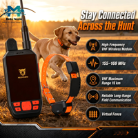 Rastreador GPS Profesional 4G LTE VHF de Doble Red para Perros de Caza, PDA Portátil, Resistente al Agua IP68, Sistema de Collares Múltiples para Perros, Alcance de 15 km, OEM