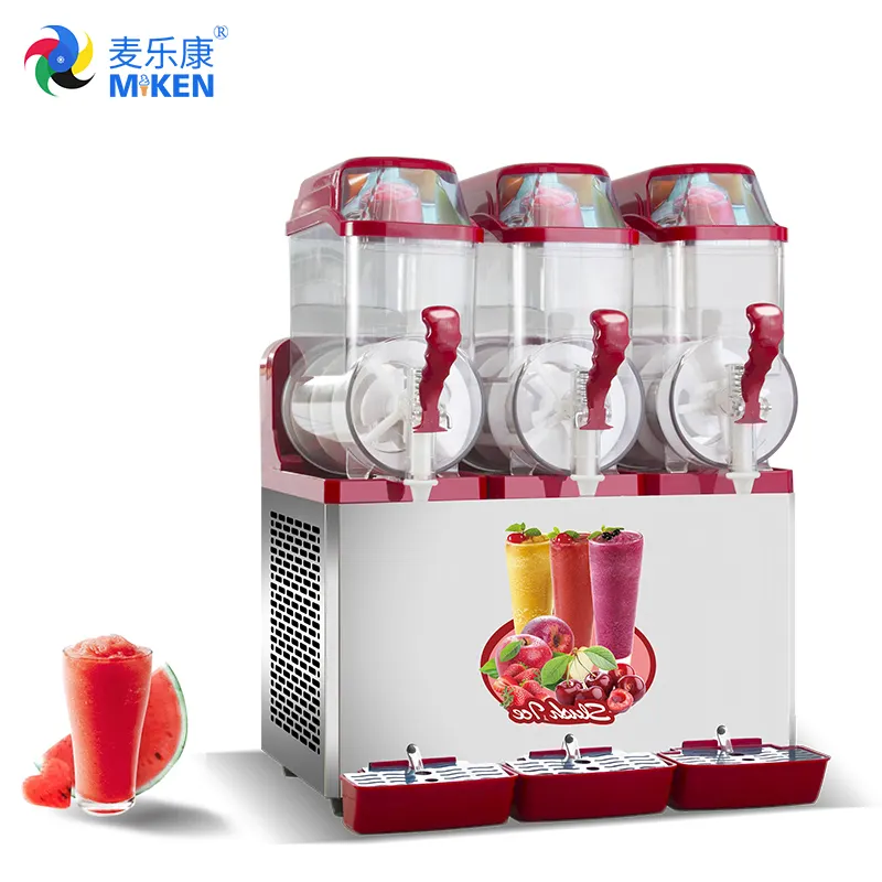 From Miken MK-SM312 Hot Sale Commercial Equipment for Slush Making with Factory Price Good Quality Juice Dispenser 220V 50HZ
