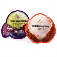 Sachet souple personnalisé de qualité alimentaire, forme spéciale, à fond plat, résistant à l'humidité, avec impression personnalisée pour l'emballage de bonbons et de snacks