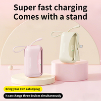 Batterie Li-Polymère TDX TJ19 5000 mAh, Chargeur Portable Mini à Charge Rapide 15W 18W 20W 22.5W avec Support Intégré et Affichage Numérique