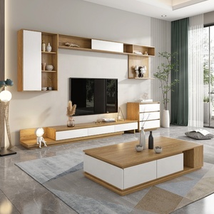 MDF Home Hotel <span class=keywords><strong>soggiorno</strong></span> grande capacità tv supporto da pavimento <span class=keywords><strong>parete</strong></span> <span class=keywords><strong>con</strong></span> tavolino set 2022 <span class=keywords><strong>soggiorno</strong></span> moderno - Product Image 2