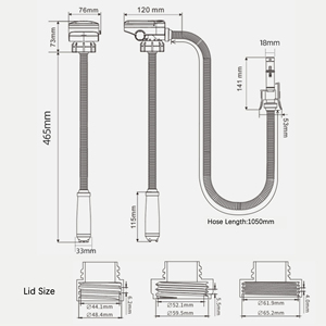 משאבת דלק אוטומטית משאבת דלק נטענת סוללה נטענת עם כיבוי אוטומטי - Product Image 5