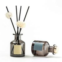 Diffuseur de parfum en rotin pour la maison, bouteille d'huile, décoration de salle de bain, parfum d'intérieur, verre, parfum d'ambiance, luxe, bureau, fleur