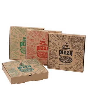 Scatola per Pizza in Carta Kraft Personalizzata con Logo, Grado Alimentare, 8 10 12 14 15 16 Pollici, Scatola da Asporto in Cartone Ondulato per Imballaggio Pizza - Product Image 5