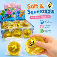 Jouet Squishy Maltose Abeille, Jouet Anti-Stress Doux à Presser