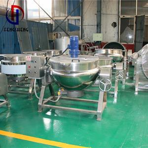 อุตสาหกรรม500ลิตรไฟฟ้าไอน้ำแจ็คเก็ตกาต้มน้ำทำอาหารกับปลุกปั่น - Product Image 4