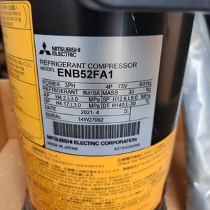 คอมเพรสเซอร์ทำความเย็นมิตซูบิชิ รุ่น ENB52FA1 3 เฟส 4 แรงม้า 73 โวลต์ 60 เฮิรตซ์ ใช้สารทำความเย็น R410A สำหรับเครื่องปรับอากาศ - Product Image 1