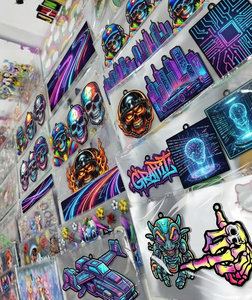 Autocollants tendance pour gobelets 16oz, prêts à expédier, thermocollants, en caoutchouc, plastique, verre, métal, qualité supérieure, lavables, toucher doux, pour OEM/ODM - Product Image 1