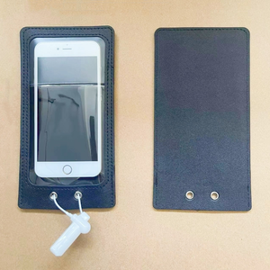 Bolsa de teléfono con bloqueo de reutilización con logotipo personalizado, funda de teléfono con Pin oculto para cámara, bolsas de teléfono móvil bloqueables de neopreno para boda - Product Image 3