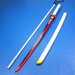 Demone uccisori spada Rengoku koujourou 104cm Cosplay oggetti di sicurezza in legno spada giocattolo per regalo o collezione - Product Image 4