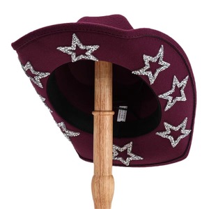 <span class=keywords><strong>Sombrero</strong></span> de <span class=keywords><strong>vaquero</strong></span> de fiesta de moda de lujo para <span class=keywords><strong>mujer</strong></span> único brillante diamante estrella Fedora Casual/deportes/viajes al aire libre/<span class=keywords><strong>sombrero</strong></span> de vaquera de boda - Product Image 6