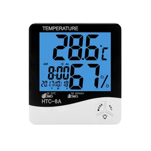 Gute Qualität bauen komfortable Umgebung in der warmen und nassen Zeit Multifunktion ale Thermo hygrometer HTC-8A