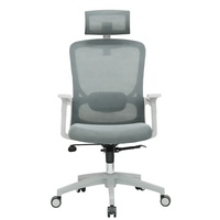 Chaise de bureau à dossier haut, prix abordable, chaise grise en maille, très vendue, pour un bureau au style moderne