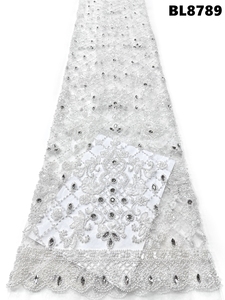 White Dress Net Fabric - Elegant Lace & Tulle Gowns