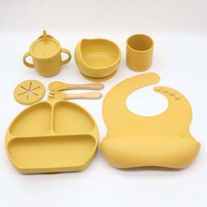 Vaisselle en silicone pour bébé, personnalisée et respectueuse de l'environnement, vente en gros, bol, tasse à collation, ensemble de vaisselle pour bébé - Product Image 2