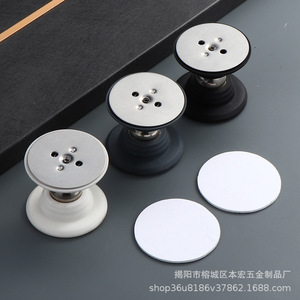Loquet de porte magnétique 5 cm en silicone, fixation murale sans perçage, pour camping-car, hôtel, chambre à coucher - Product Image 5