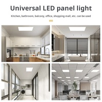 Carré 600X600 1200X600 1200X300 Panneau lumineux LED rétro-éclairé monté sur une surface plane