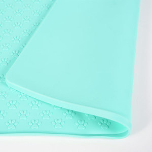 Tapis pliable en silicone pour animaux de compagnie, rectangulaire, imperméable, antidérapant, anti-déversement, facile à nettoyer, pour chat et chien - Product Image 4