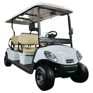 Carrinho de carrinho de golfe elétrico Ezgo de qualidade alemã, potente bateria de lítio de longo alcance, sistema CA 72v 5kw, 4 lugares