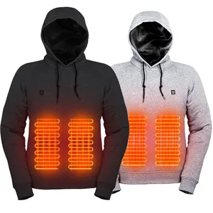 Lightweight Comfortable Lining Self Heating Hooded Sweatshirt heated oversized heavyweight Pullover hoodie cheap With Batteries