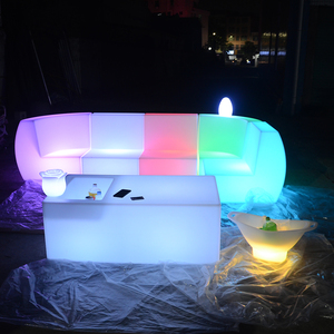 الترفيه مجموعة أريكة الأثاث توهج طاولة بار نادي الشاطئ في الهواء الطلق أثاث للديكور المنزل بالجملة أدى أثاث نادي ليلي - Product Image 4