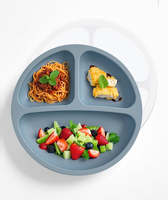 Ensemble d'alimentation pour bébé Eversoul en silicone de qualité alimentaire : bavoir, bol, tasse, sucette, assiette à ventouse – Idéal comme cadeau pour bébé