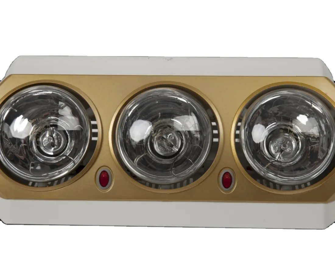 Riscaldatore elettrico a infrarossi per bagno domestico diretto in fabbrica di vendita calda SDIAO con lampade a doppio calore da 275W * 3
