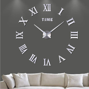 Large Wall <strong>Clock</strong> for Wall Decoration Circular Acrylic Home Decor <strong>Diy</strong> Roman Numeral Acrylic Mirror Wall <strong>Clock</strong> - Product Image 4