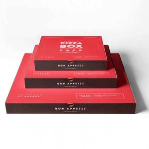 Cajas de Cartón Biodegradables de Colores para Pizza, Caja Reutilizable para Pizza, Cartón para Pizza 26x26 - Product Image 2