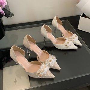 Luxury Designer Wedding High Heels Pointed Toe Wear-resistant Anti-slip Women's <b>Shoes</b> Pumps <b>Lady</b> Sexy High Heels Office <b>Shoes</b> - Product Image 6