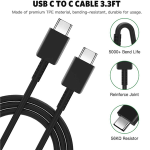 สำหรับ <span class=keywords><strong>Samsung</strong></span> 45W ซูเปอร์ชาร์จเร็ว PD ชาร์จเร็ว Type C สำหรับ S20Plus Note 10 + A90 A80แท็บ S7 + - Product Image 5
